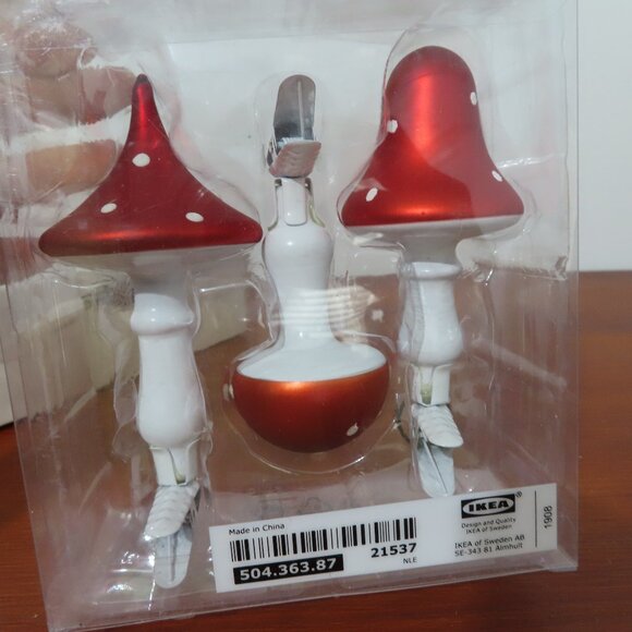 IKEA Vinter 2020 Gnome & Mushroom Christmas Ornaments - Picture 5 of 16